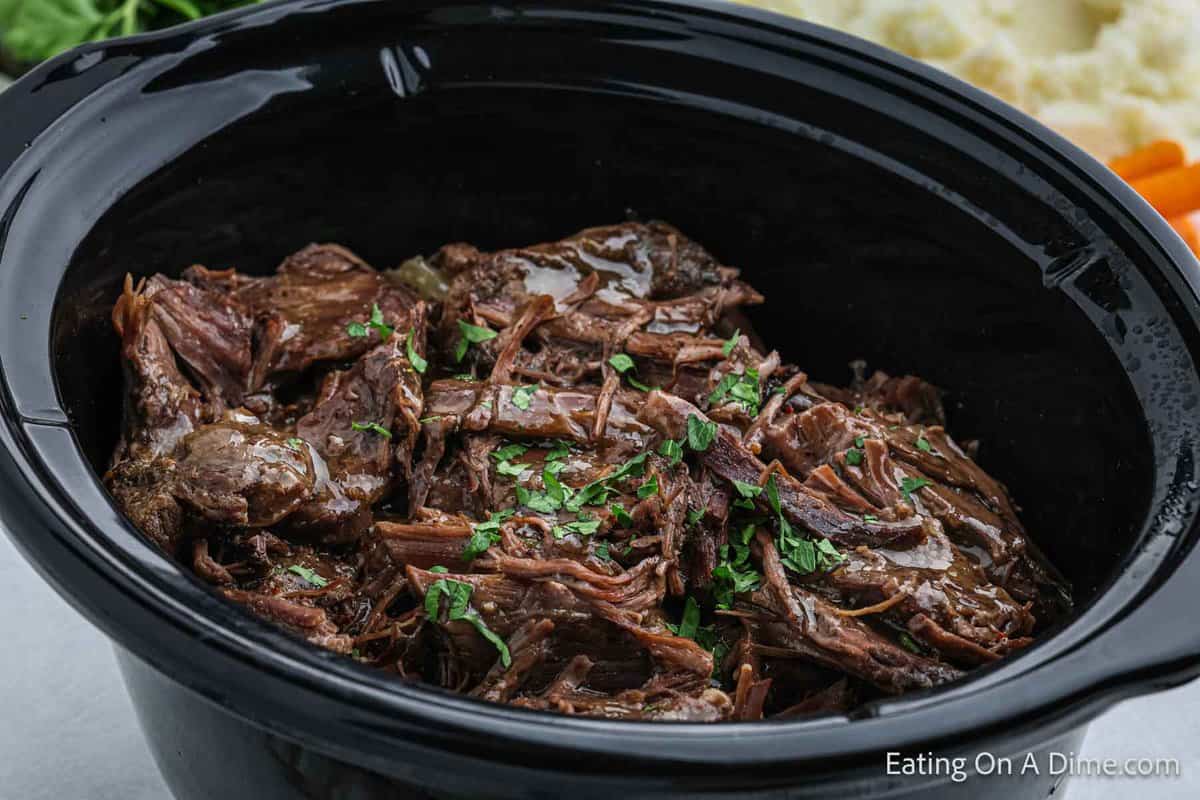 Shredded Roast in a slow cooker