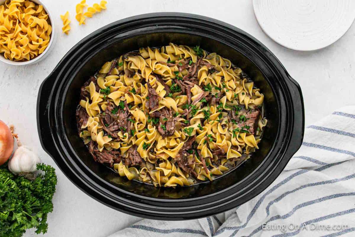 Tagslow Cooker Beef And Noodles Eating On A Dime