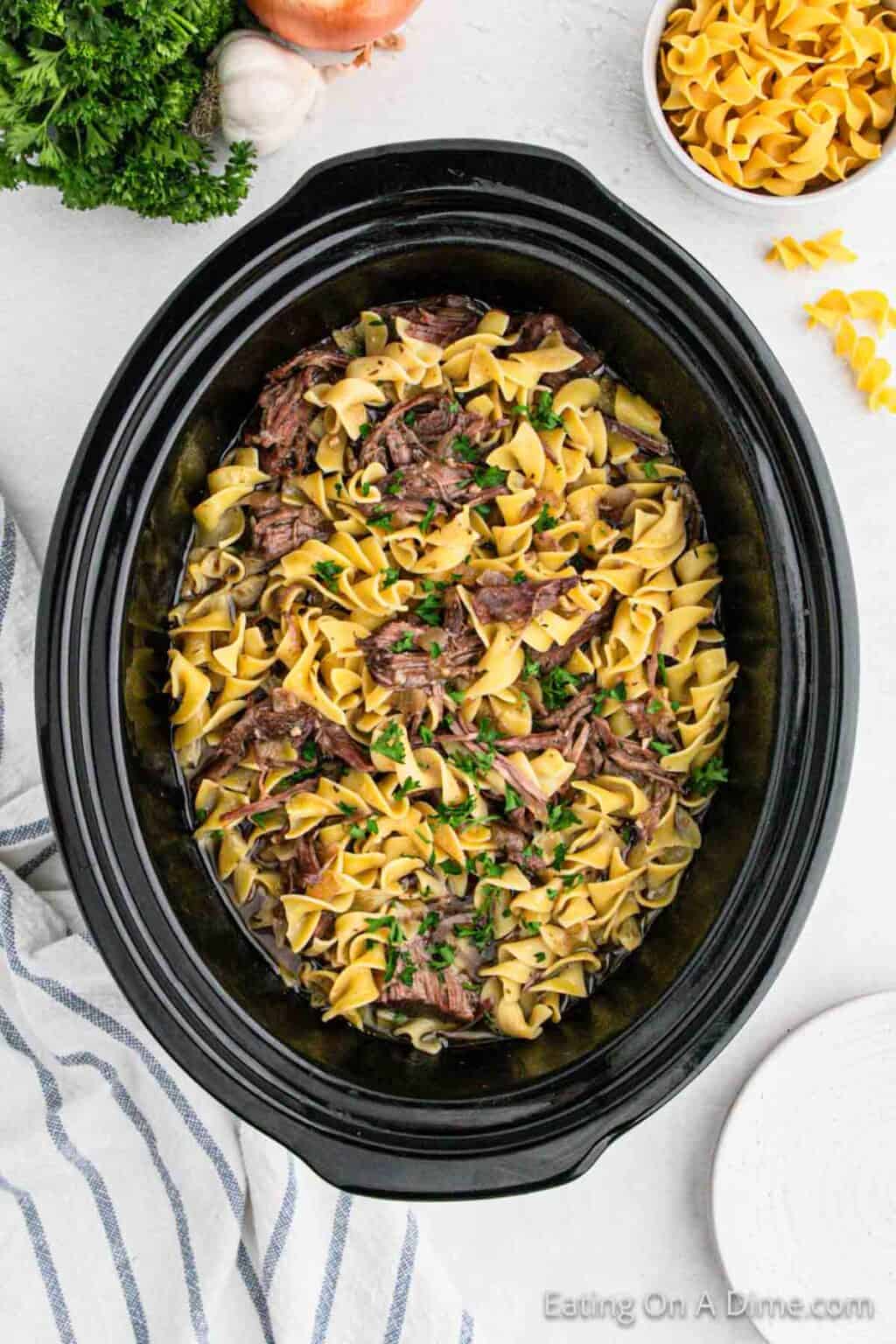 Tagslow Cooker Beef And Noodles Eating On A Dime