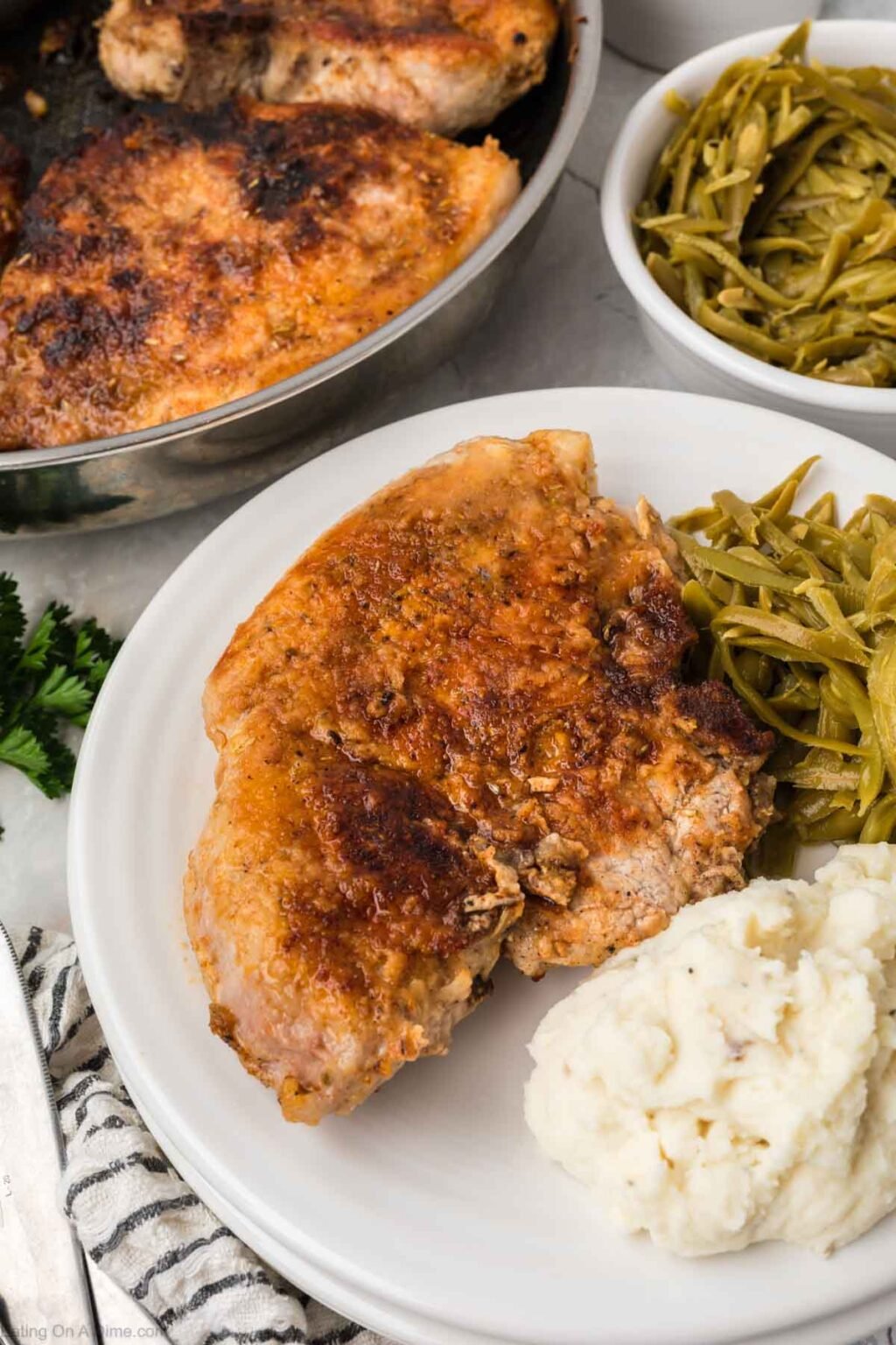 Skillet Pork Chops Eating on a Dime