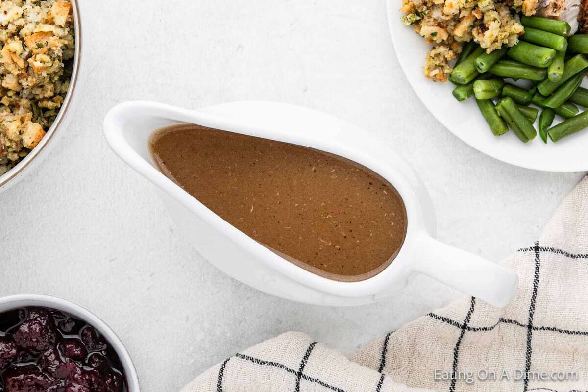 Gluten free turkey gravy eating on a dime