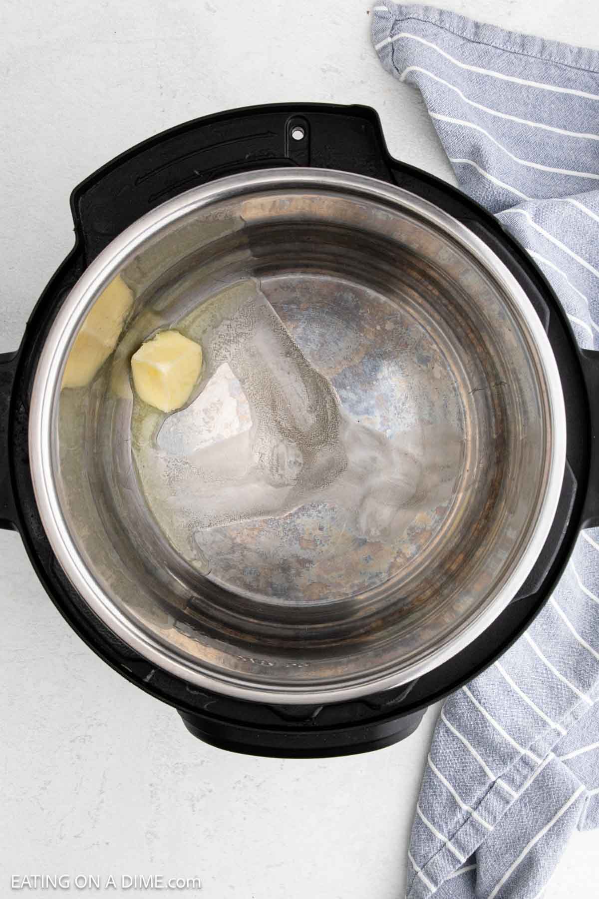 Melted butter in the instant pot