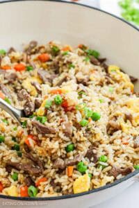 Beef Fried Rice for a Delicious Weeknight Meal - Eating on a Dime