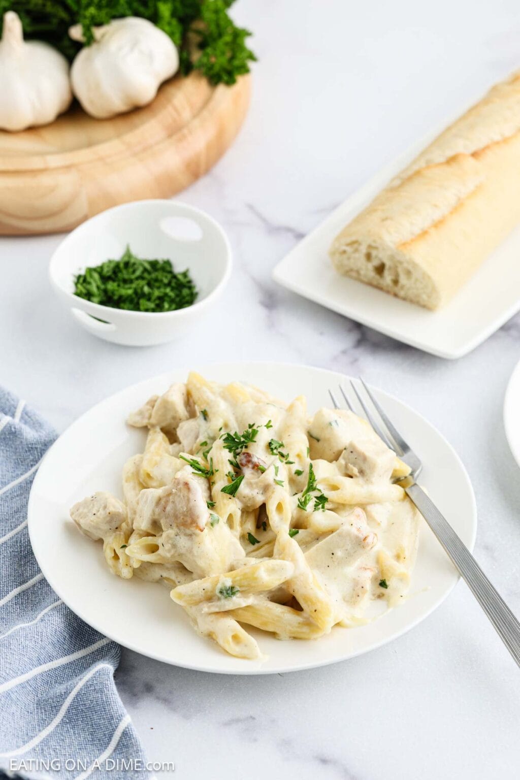 Chicken Alfredo Bake: A Family Favorite Dish - Eating on a Dime