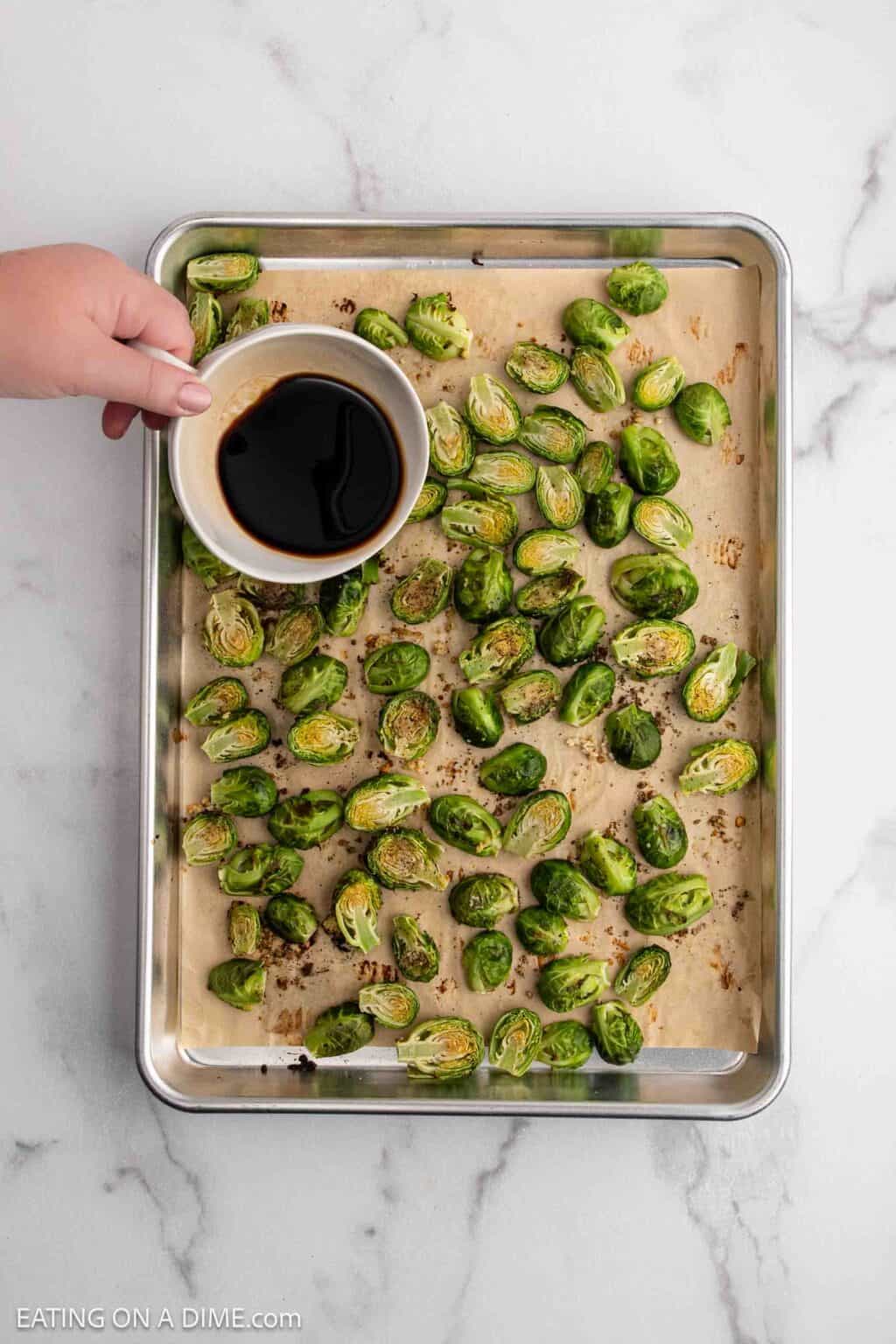 Honey Balsamic Brussel Sprouts: A Holiday Side Dish - Eating on a Dime