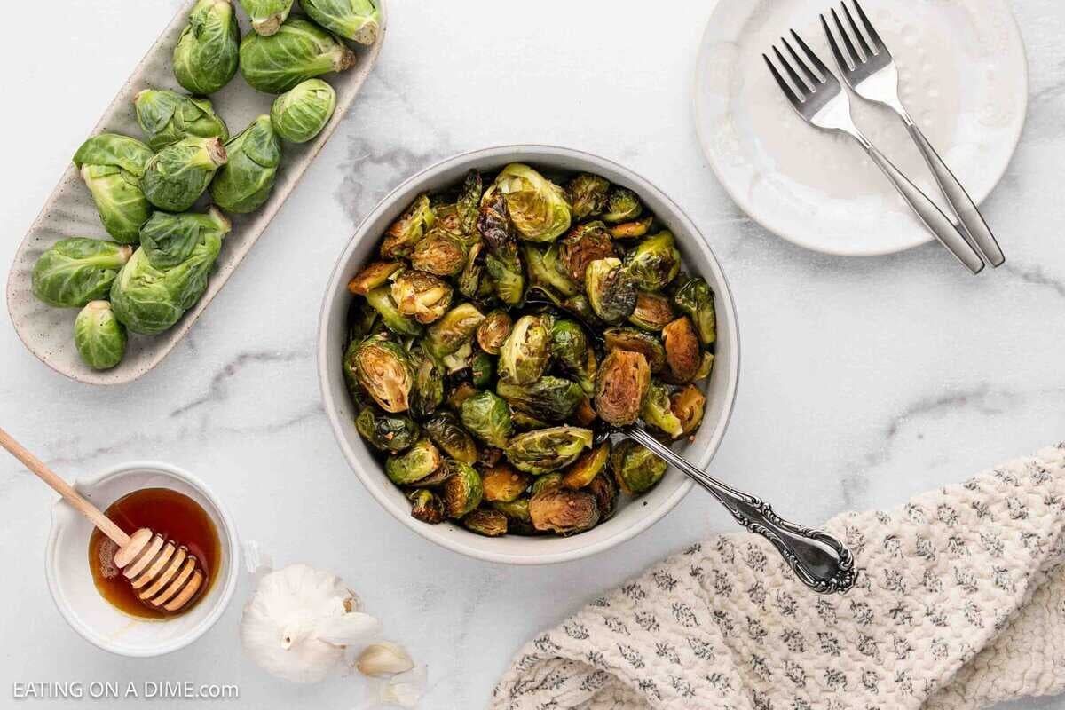 Honey Balsamic Brussel Sprouts: A Holiday Side Dish - Eating on a Dime